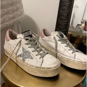 GOLDEN GOOSE Platform distressed sneaker SIZE 37 IT / 7 USA